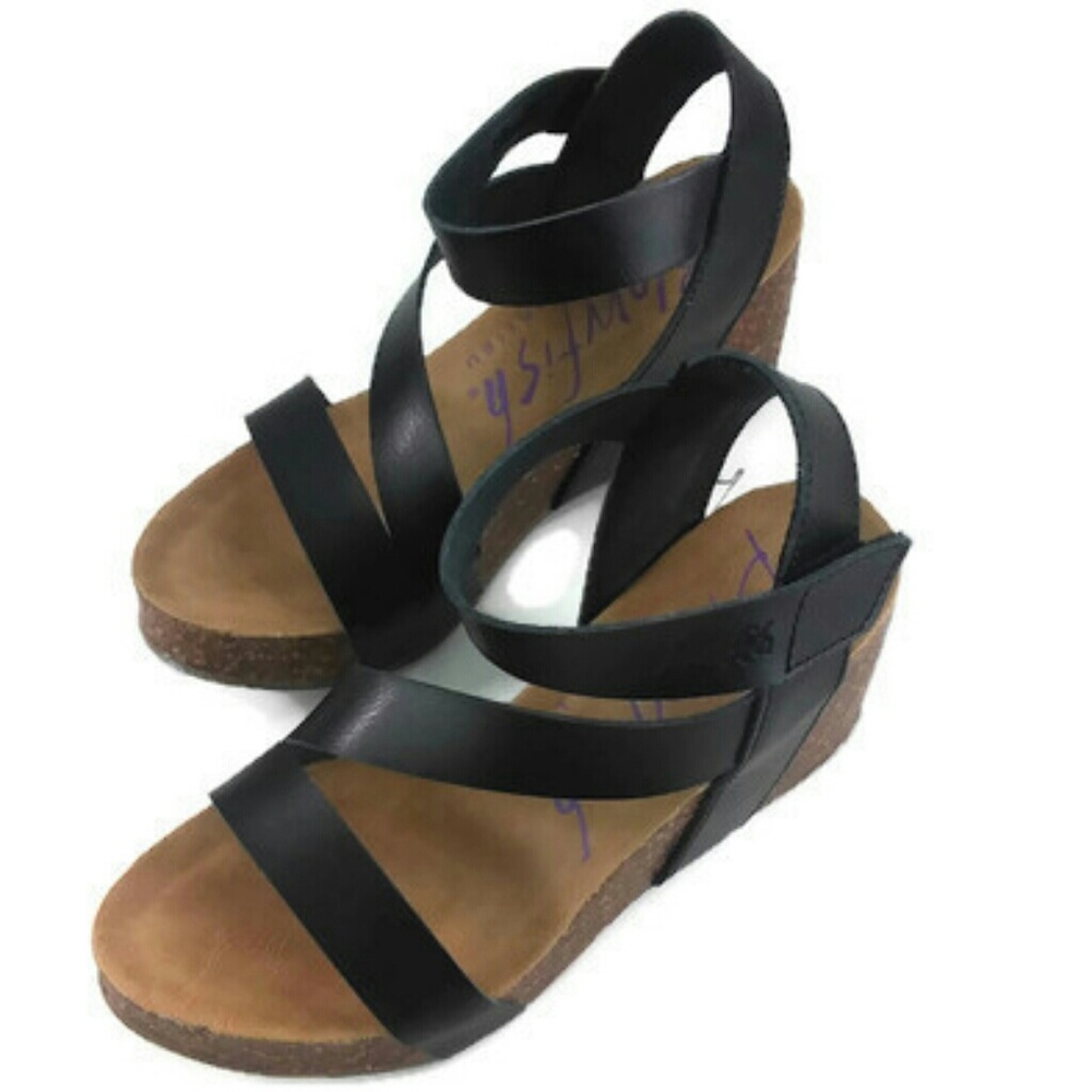 Blowfish Hapuku Women's Malibu Sandal Black Sz 8.5